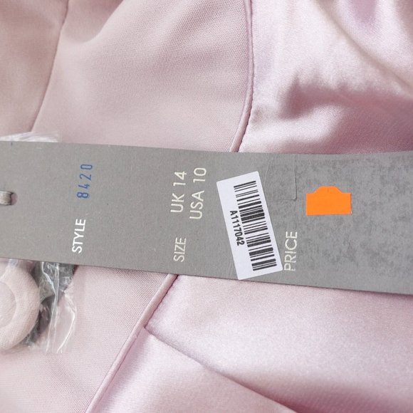 Lavender Crop Suit Blazer Medium Light Short Sleeve Italian‎ MICHAELA LOUISA NWT - Picture 8 of 11